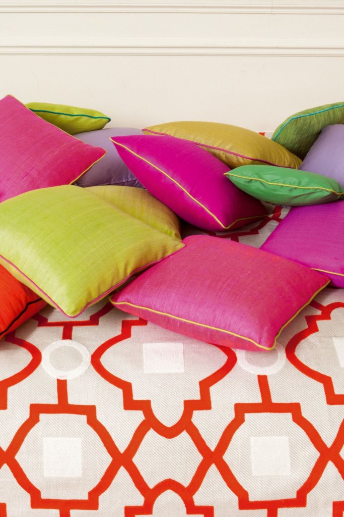 colorful pillows